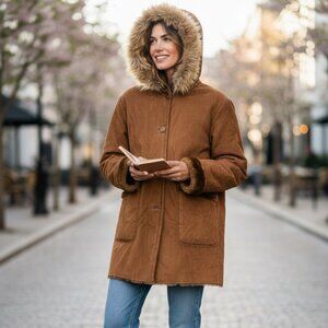 Madison Women thick Winter jacket with inner fur size L (A1)